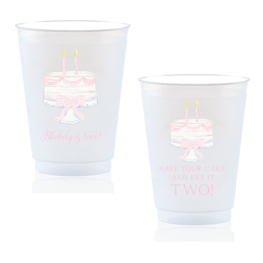 Cake Birthday Frosted Cups