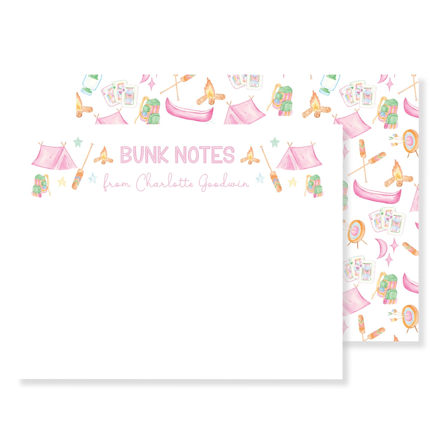 Camp Stationery Pink