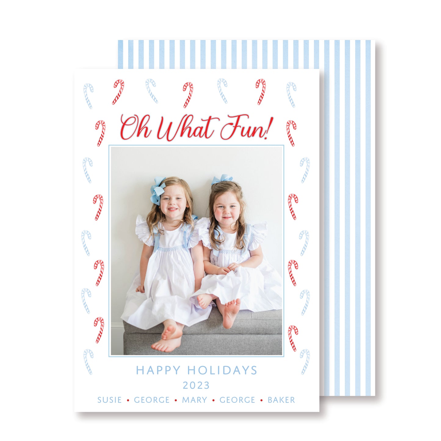 Candy Cane Christmas Card