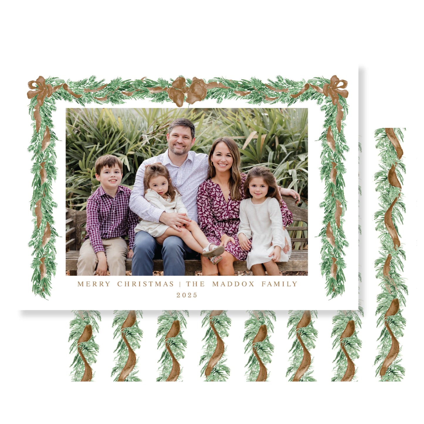 Chocolate Christmas Garland Horizontal