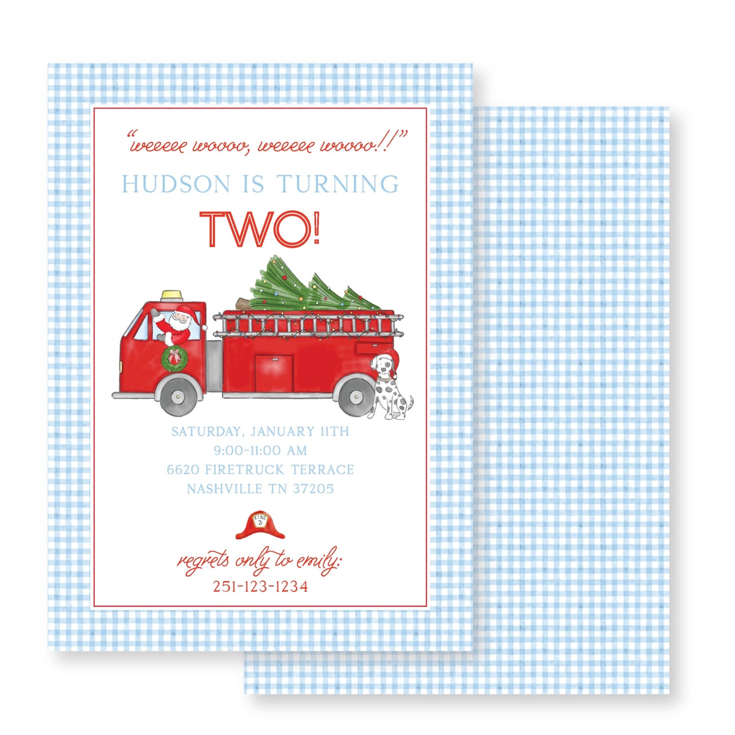 Christmas Fire Truck