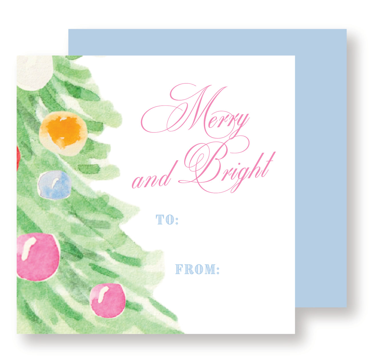 Christmas Tree- Merry and Bright Tag