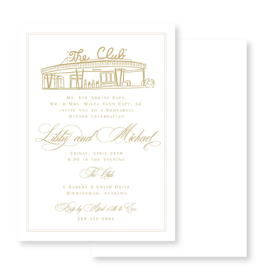 The Club Venue Rehearsal Dinner