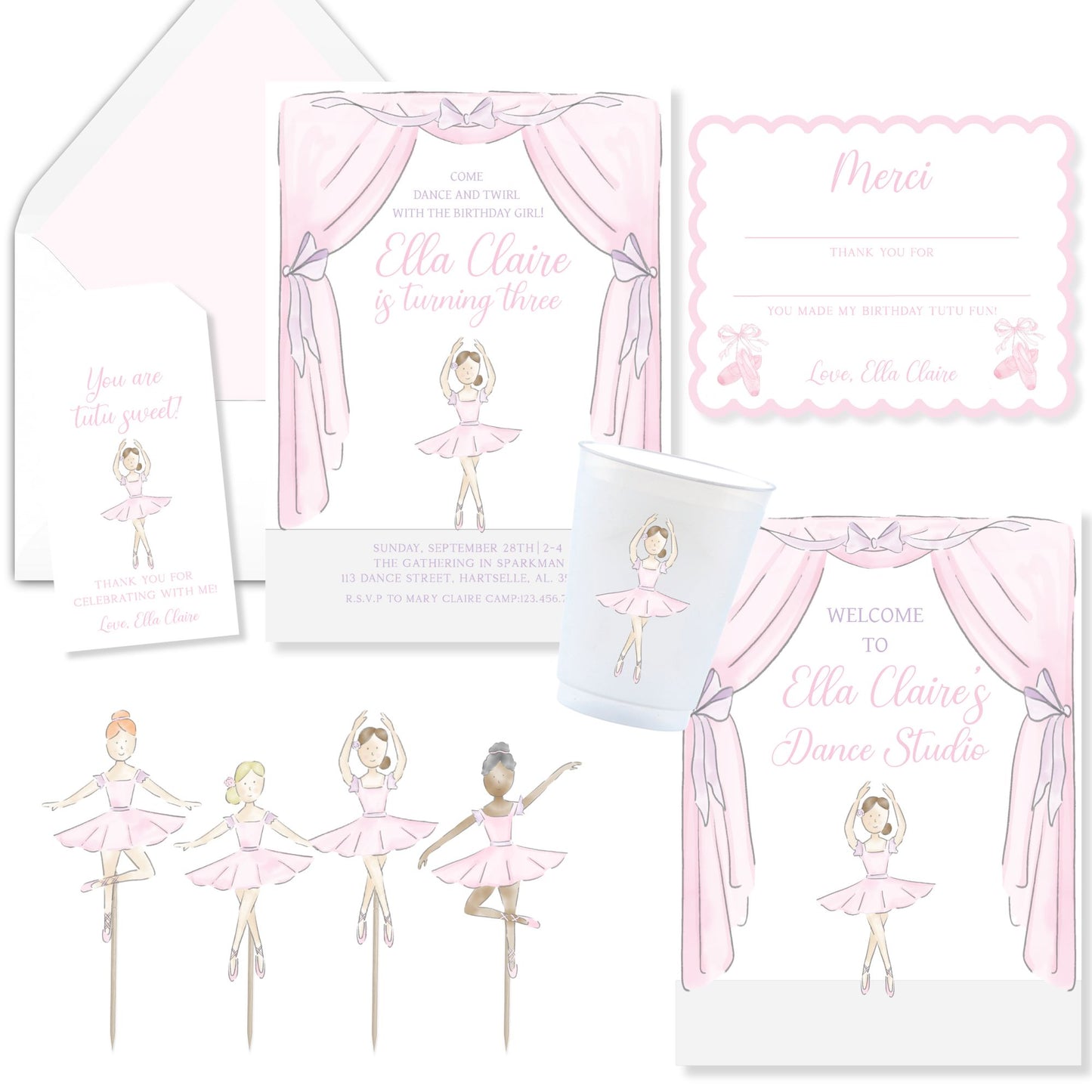 Ballet Stage Invitation