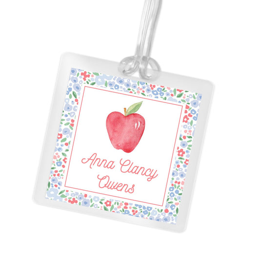 Ditsy Apple Bag Tag