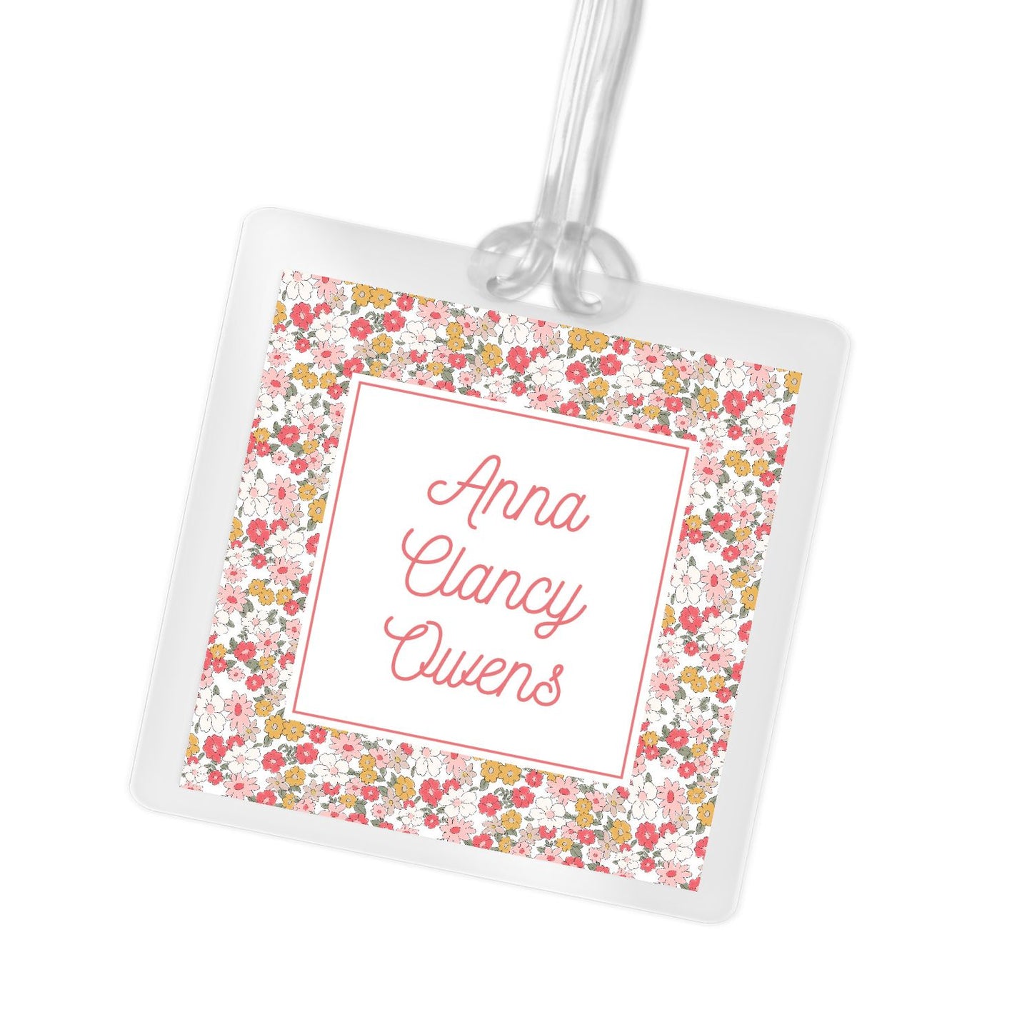 Ditsy Floral Bag tag