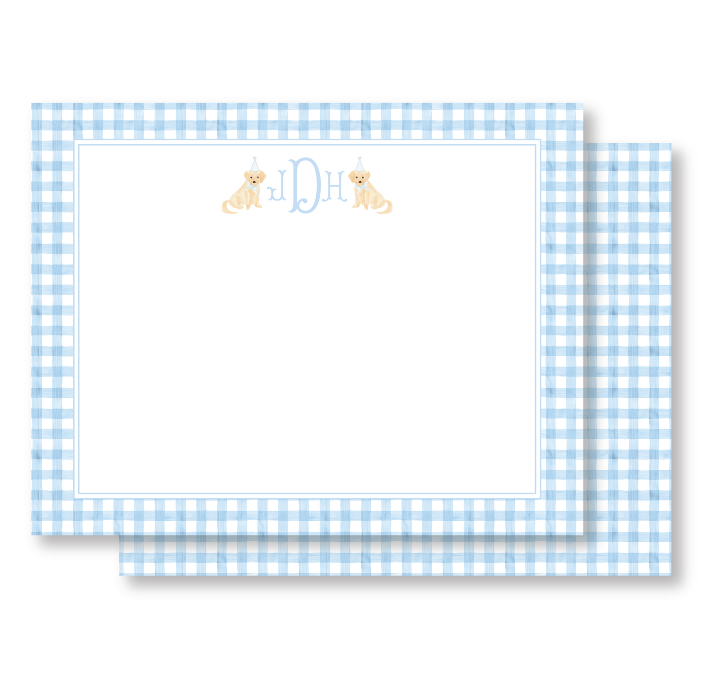 Dog Monogram Stationery