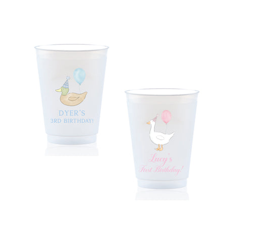 Duck, Duck Goose Frosted Cups