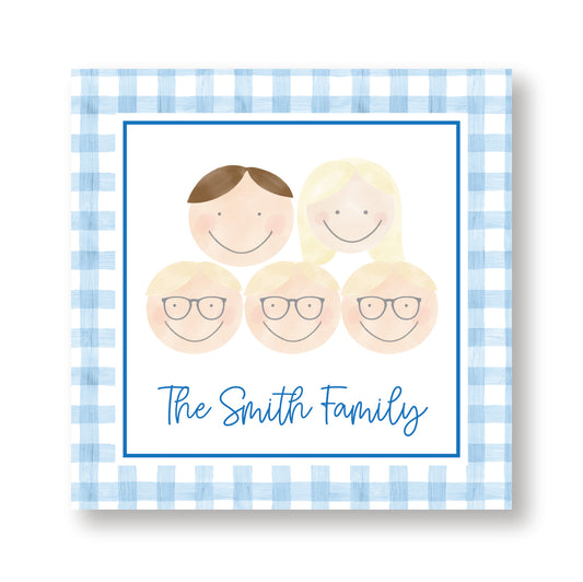 Family Faces Calling Card