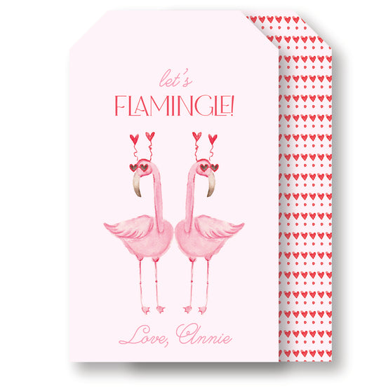 Flamingle Valentine Tag