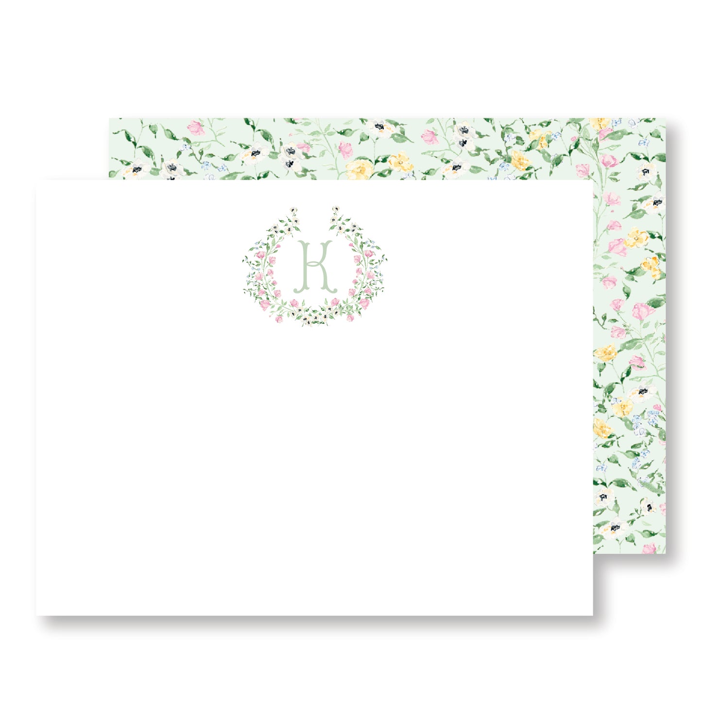 Floral Monogram Stationery