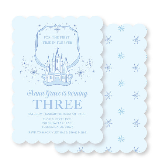 Frozen Invitation/ Snow Castle
