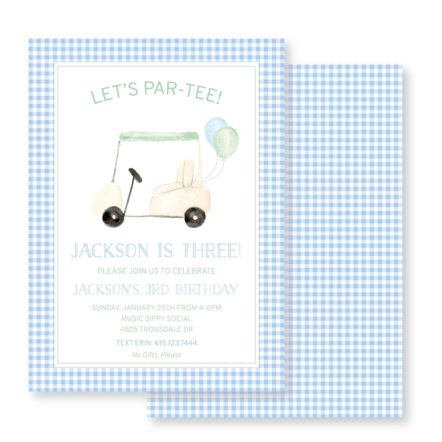 Par-tee (Golf Party- Multiple ages)
