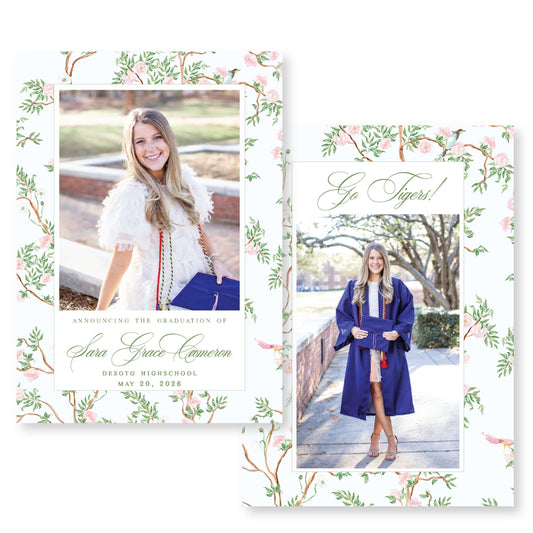 Chinoisserie Graduation Announcement