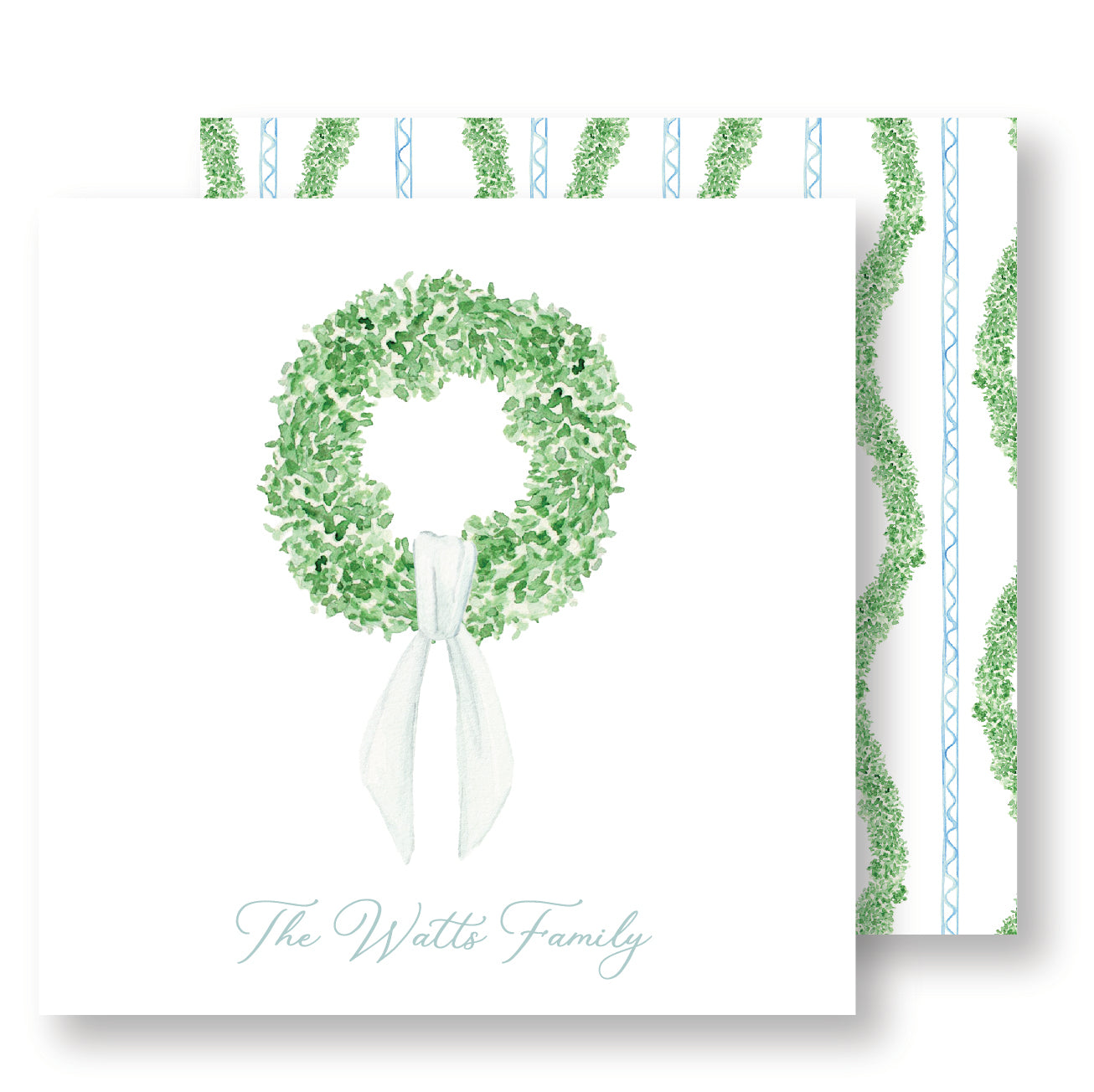 Grandmillennial Wreath Enclosure Card