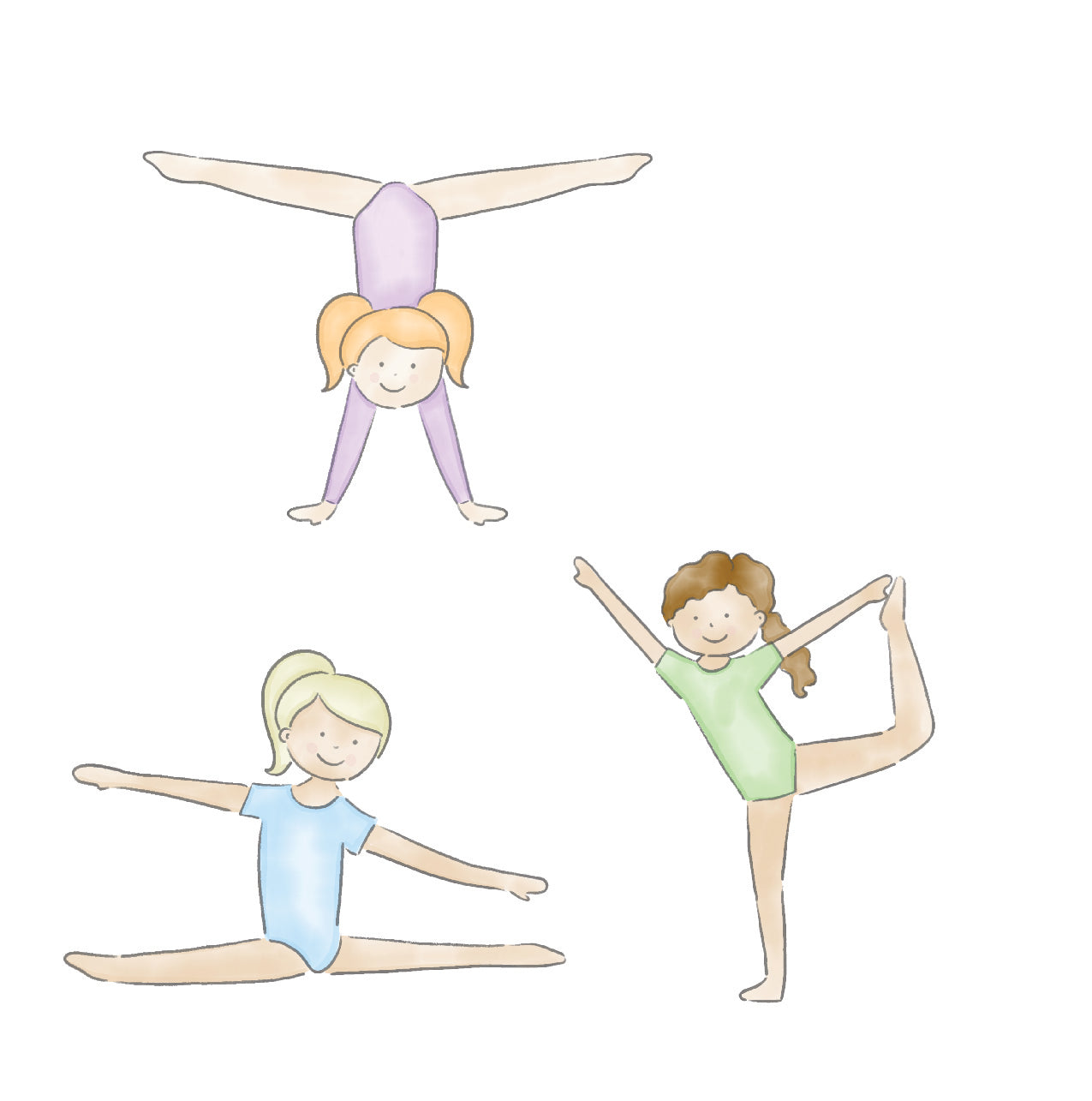 Gymnastics Cupcake Toppers