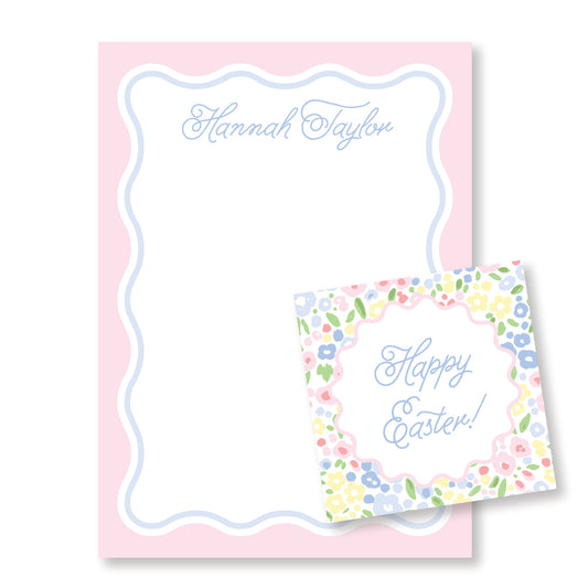 Pink and Purple Wavy Notepad