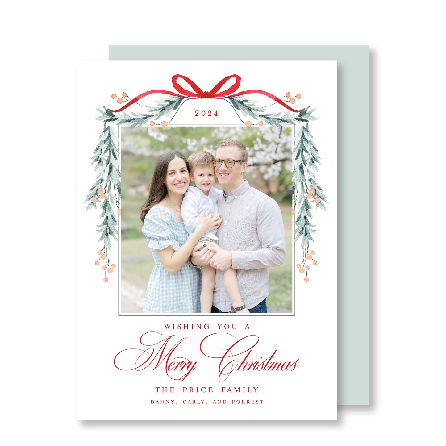 Holiday Elegance Christmas Card Photo