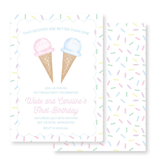 Two scoops are better than one (Ice cream party)