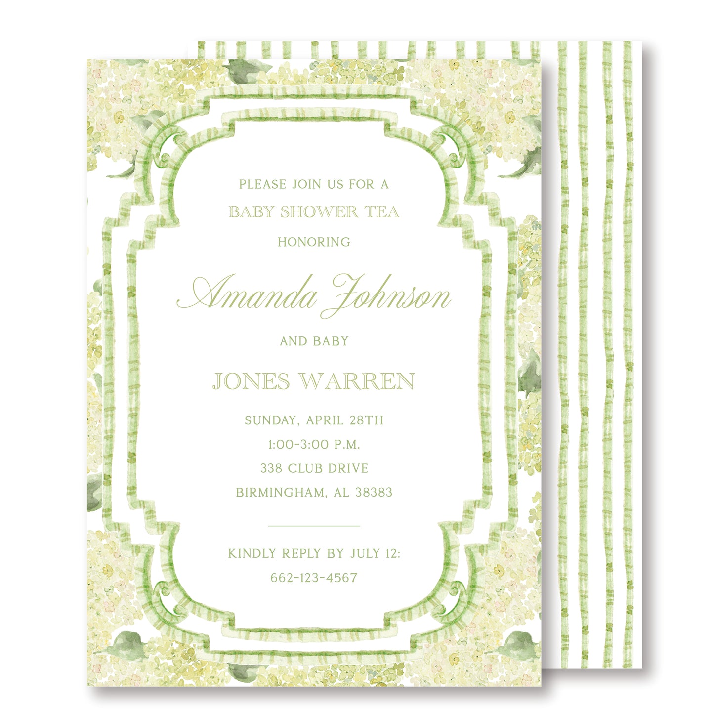 Limelight Baby Shower Invite