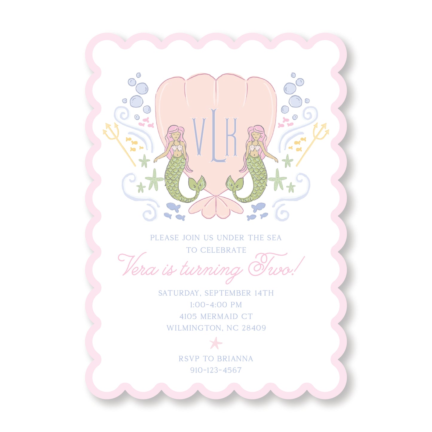 Mermaid Invite