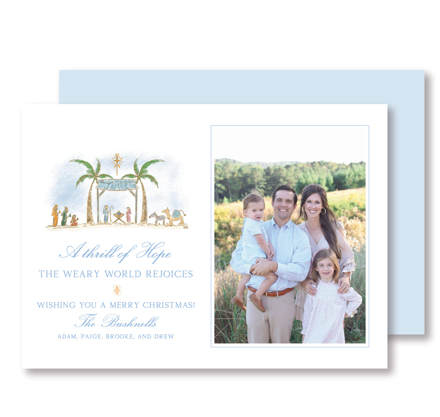 Nativity Christmas Card Photo (horizontal)