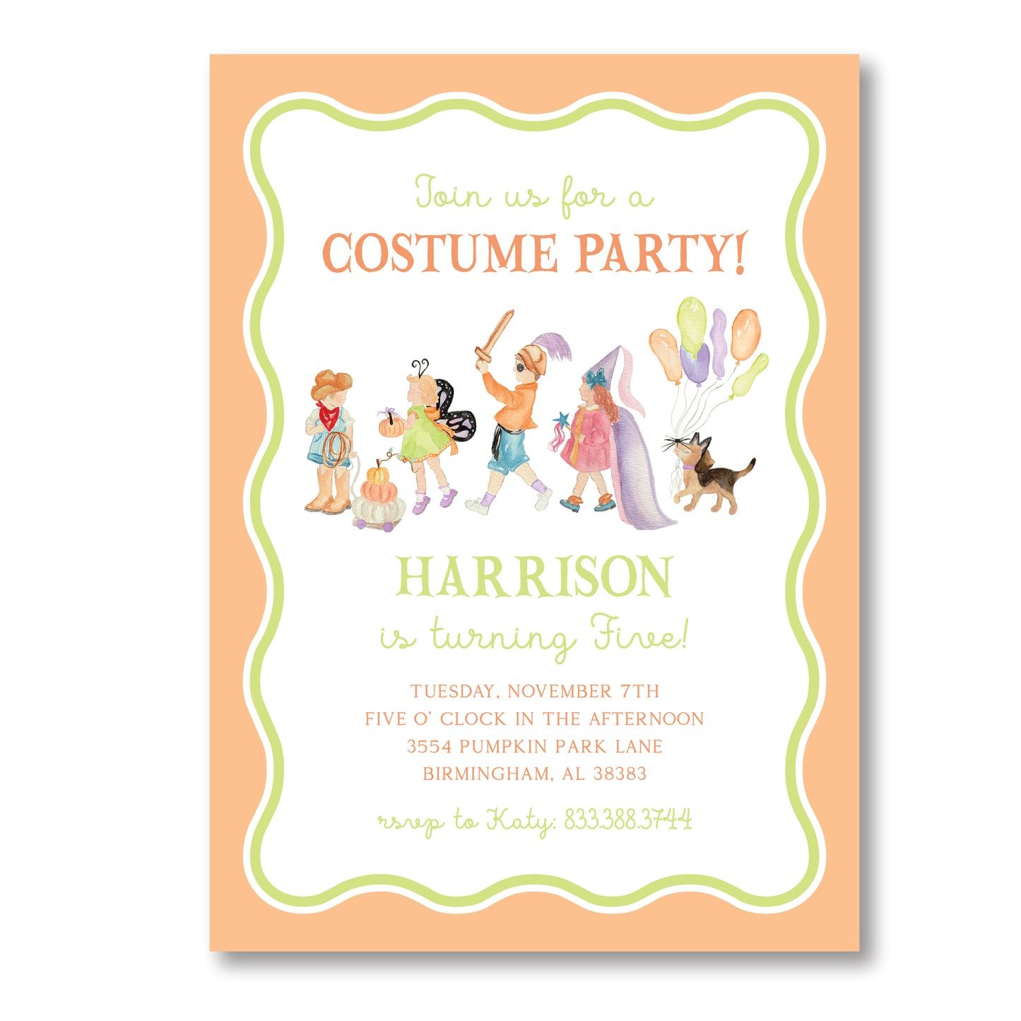 Halloween Costume Party Invite