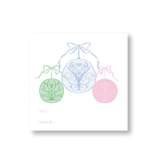 Pastel Ornament Sticker/ Tag