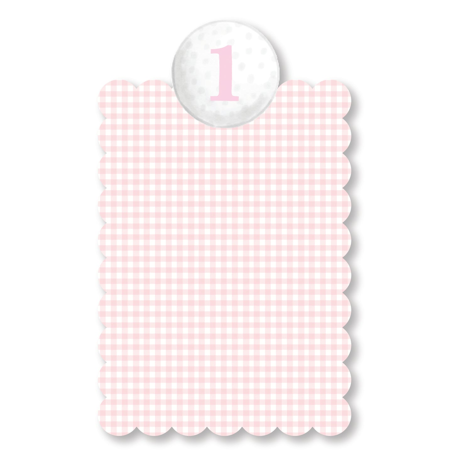 Golf Gingham Monthly Banner