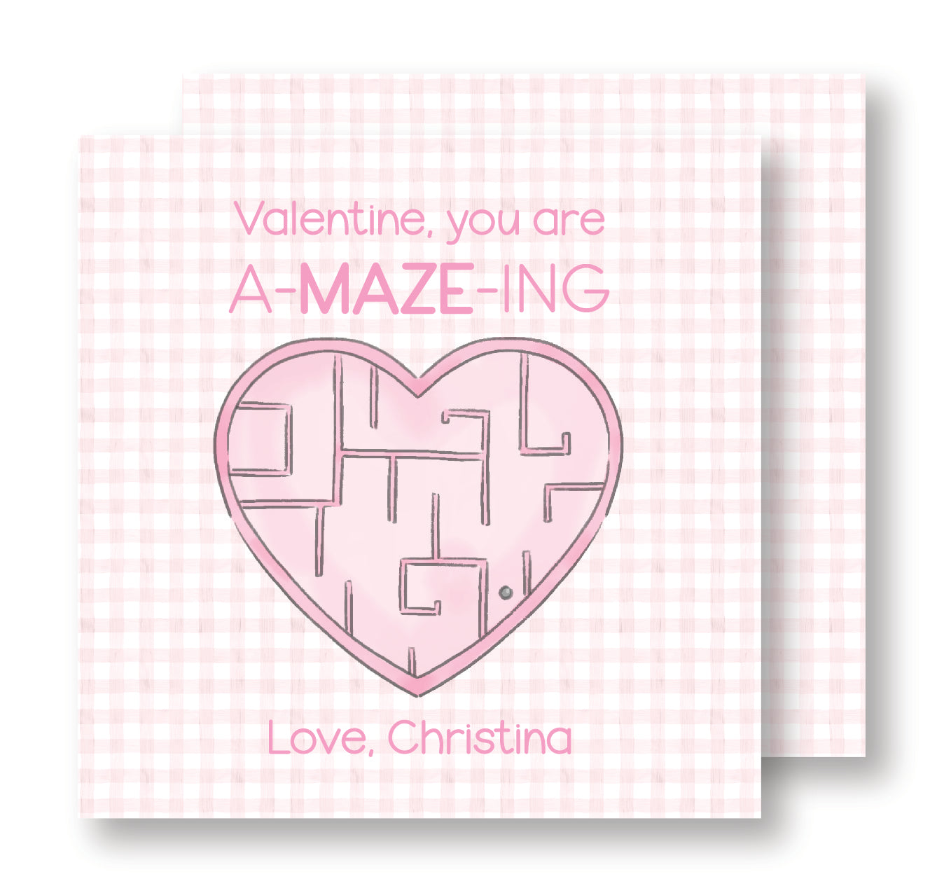 Pink Maze Valentine