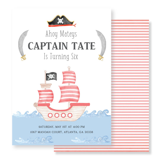 Pirate Invitation