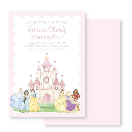 Princess Castle Invitation