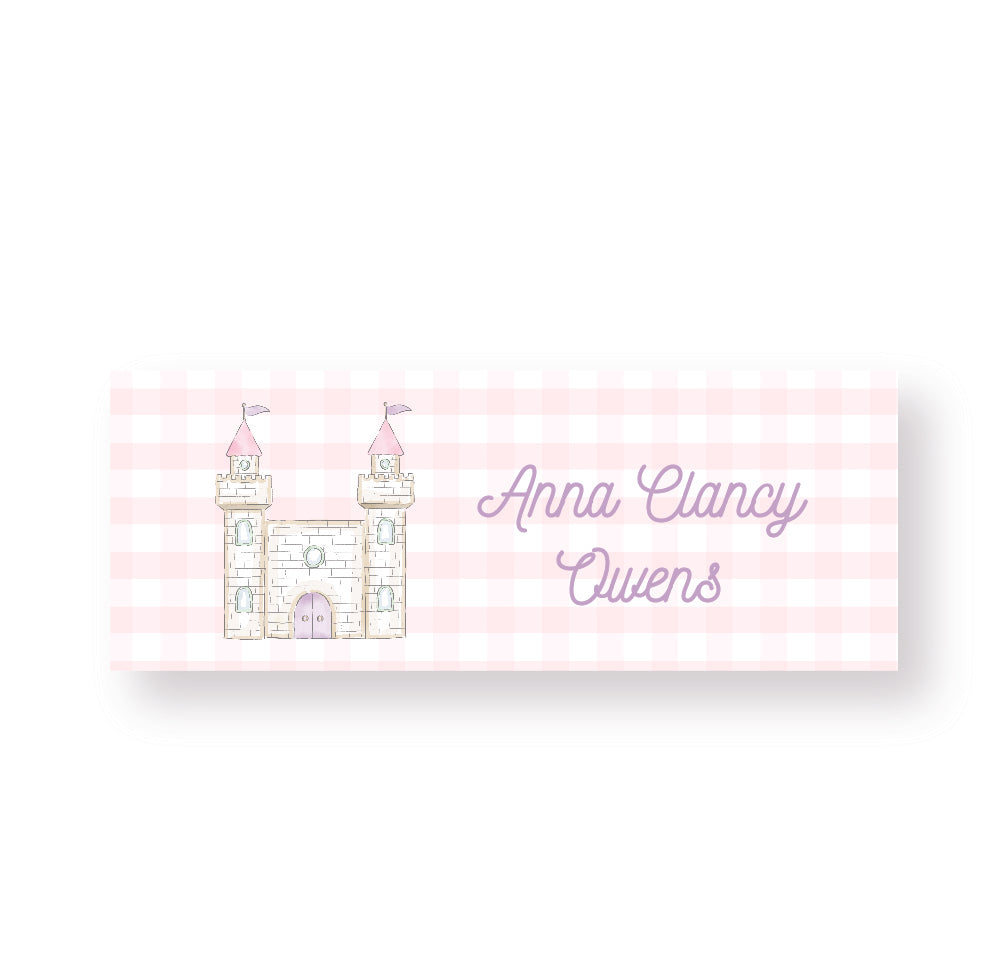 Princess Castle Label Stickers