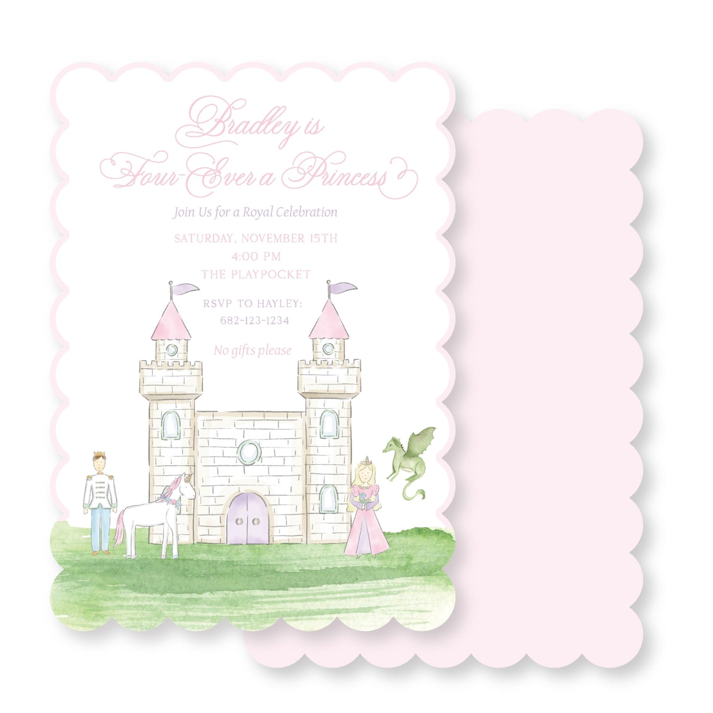 Four-ever a Princess (Scalloped)