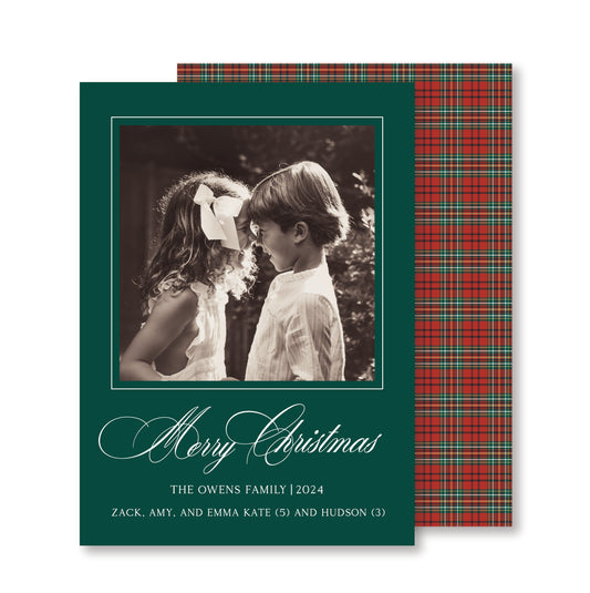 Tartan Christmas Card