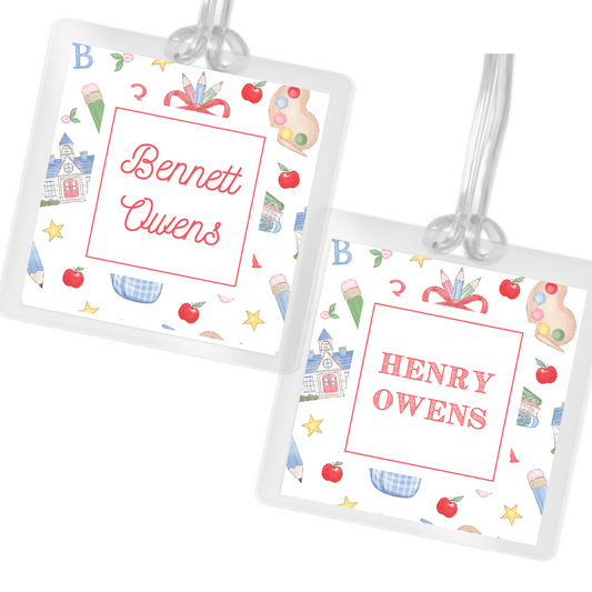 School Pattern Bag Tag