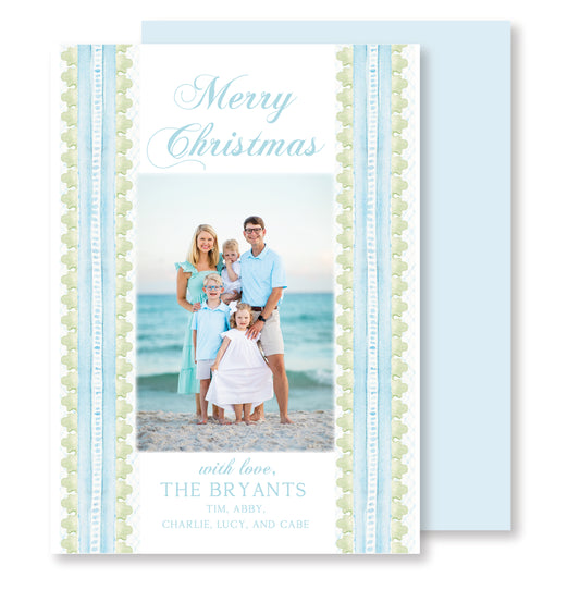 Seaside Christmas Card Vertical
