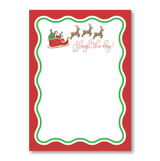 Sleigh the Day notepad