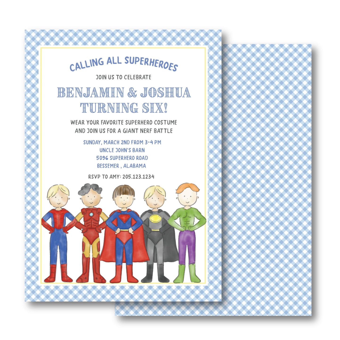 Superhero Invitation