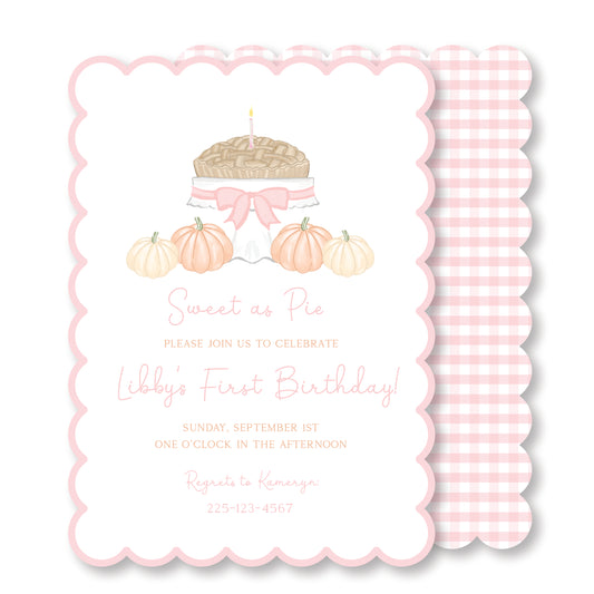 Sweet as Pie Invite