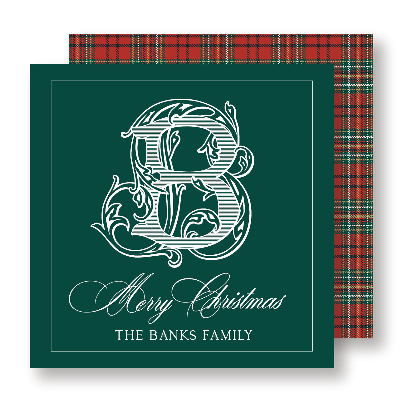 Christmas Tartan Tag