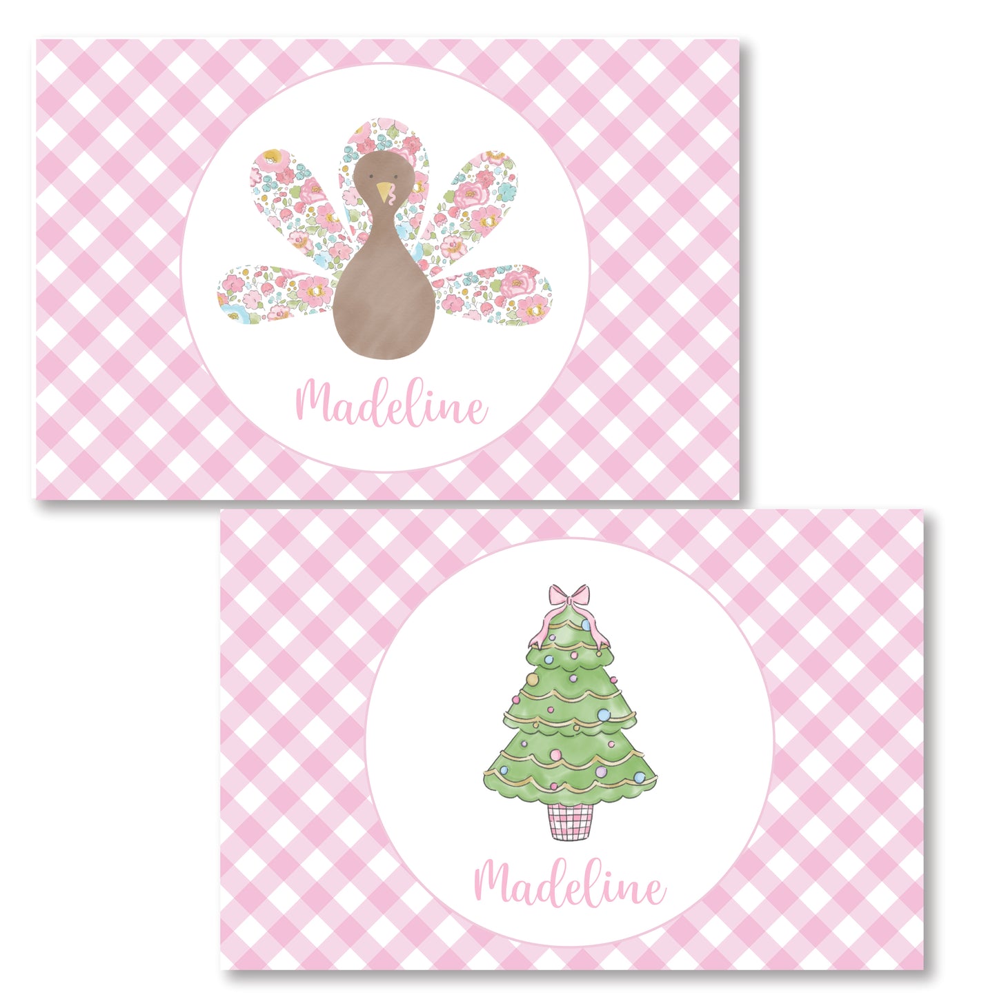 Thanksgiving/ Christmas Pink Placemat