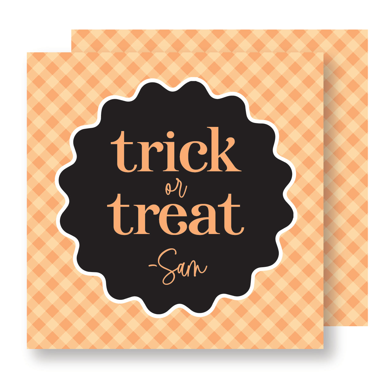 Trick or Treat tag