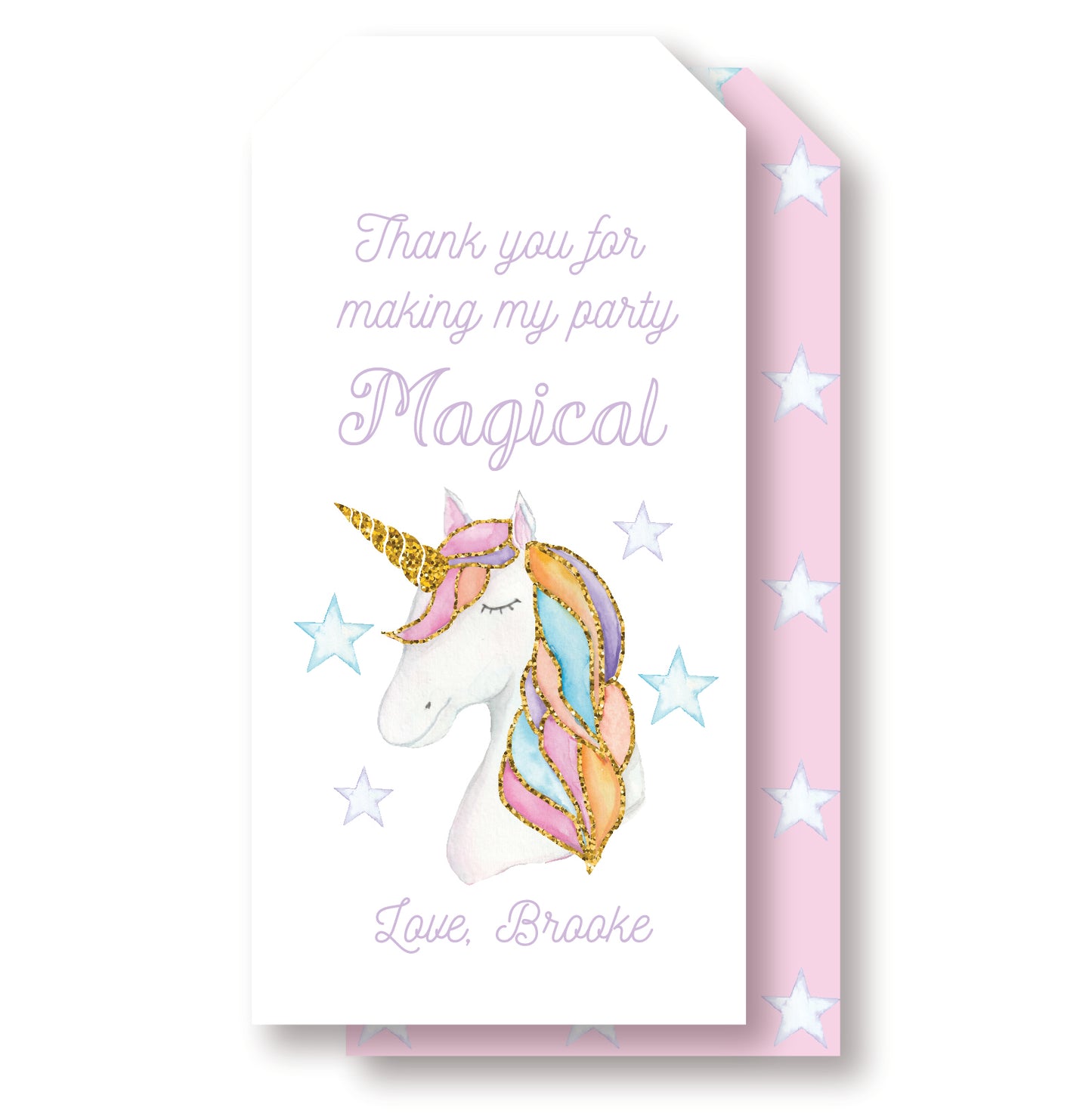 Unicorn Party Tag