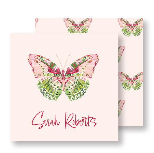 Vibrant Butterfly Enclosure Card