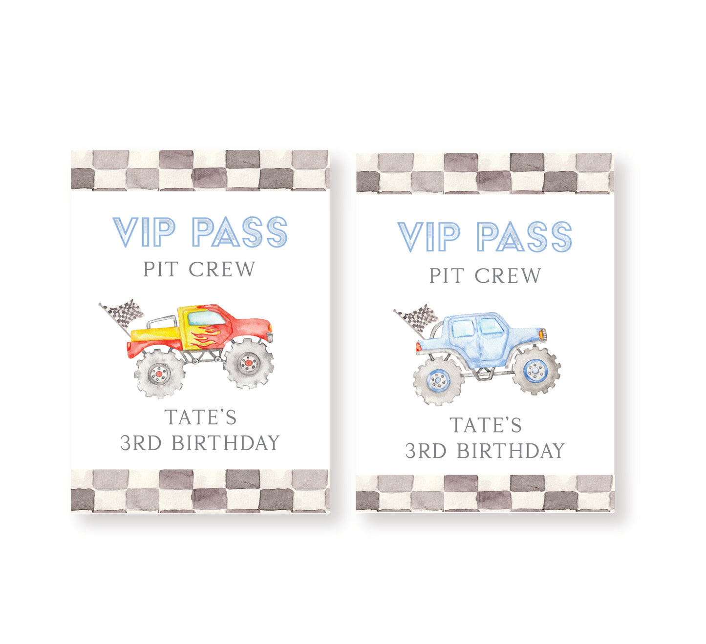 Monster Truck VIP cards