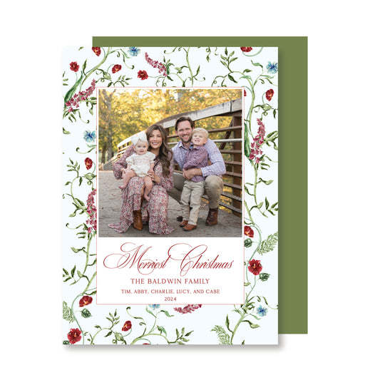 Winter Blooms Christmas Card Photo