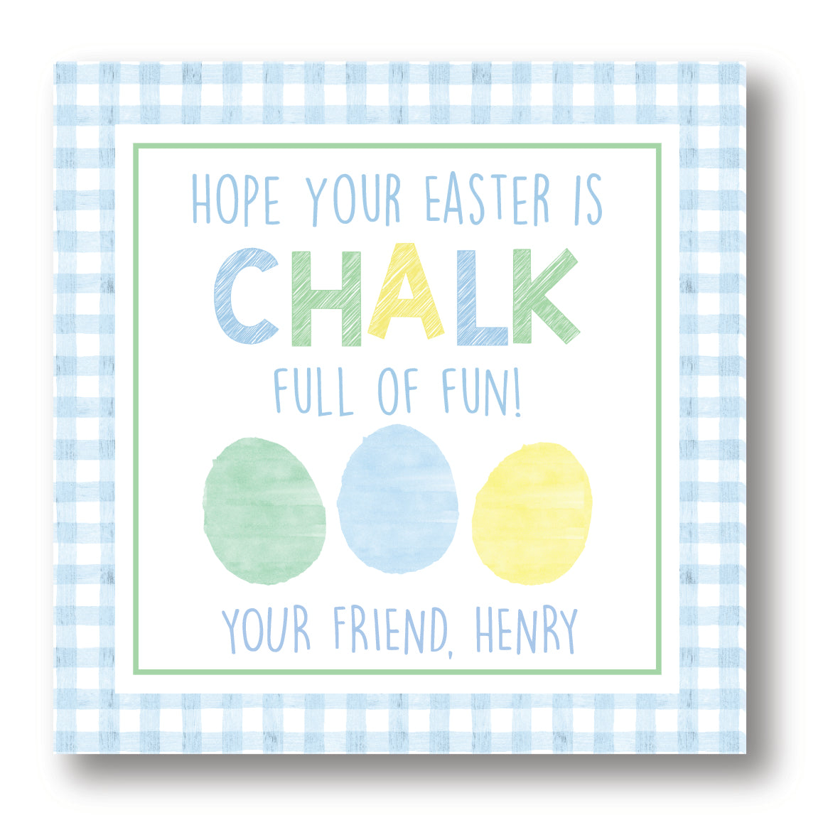 Easter Chalk Tag