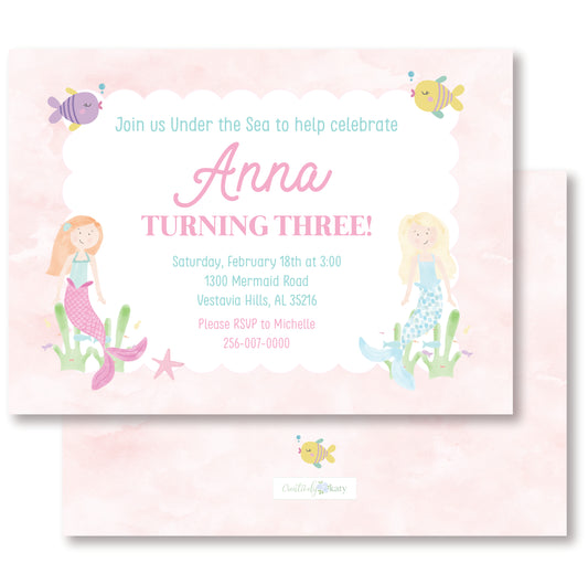 Mermaid Invitation