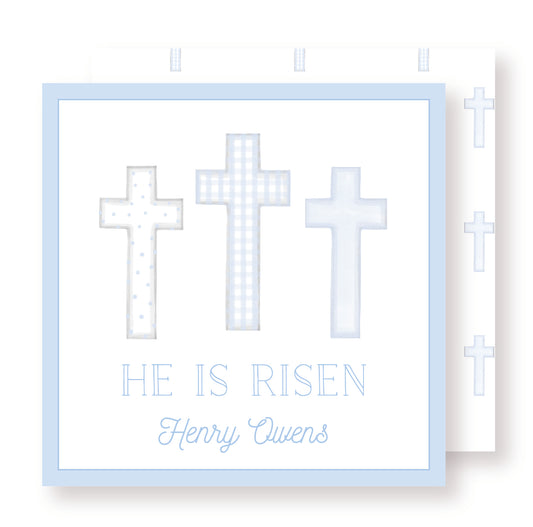 He is Risen Cross Tag